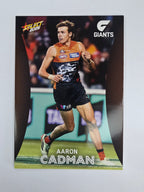 AFL 2025 Footy Stars Base Card #078 Aaron Cadman GWS Giants