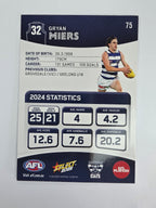 AFL 2025 Footy Stars Base Card #075 Gryan Miers Geelong Cats