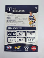 AFL 2025 Footy Stars Base Card #074 Max Holmes Geelong Cats