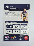 AFL 2025 Footy Stars Base Card #073 Jack Henry Geelong Cats