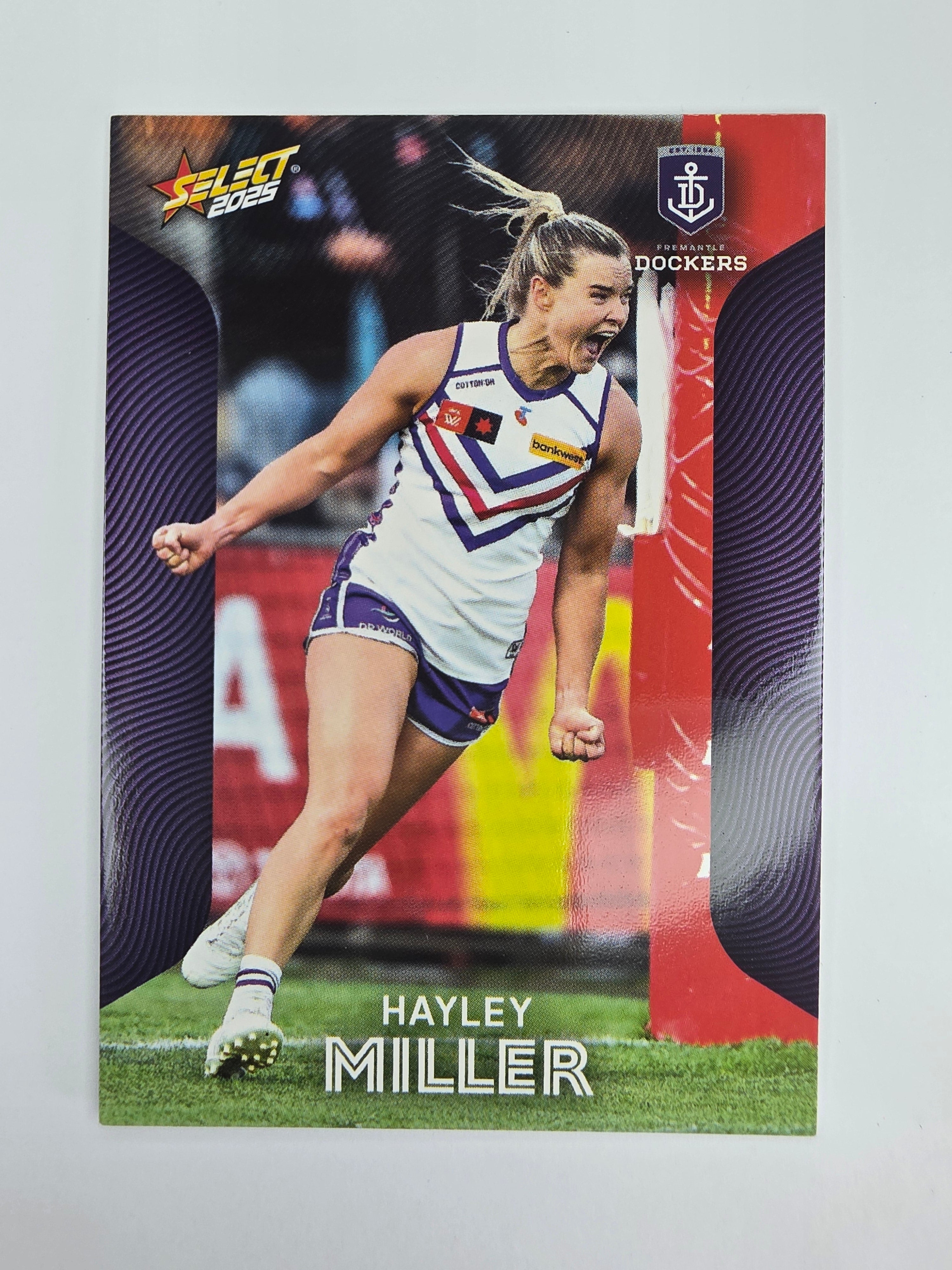 AFL 2025 Footy Stars Base Card #209 Hayley Miller Fremantle Dockers AFLW