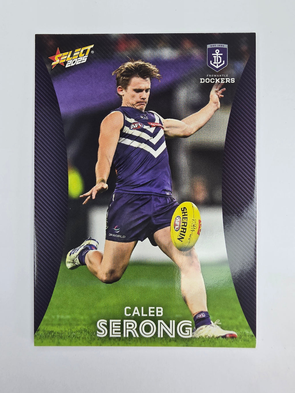 AFL 2025 Footy Stars Base Card #064 Caleb Serong Fremantle Dockers