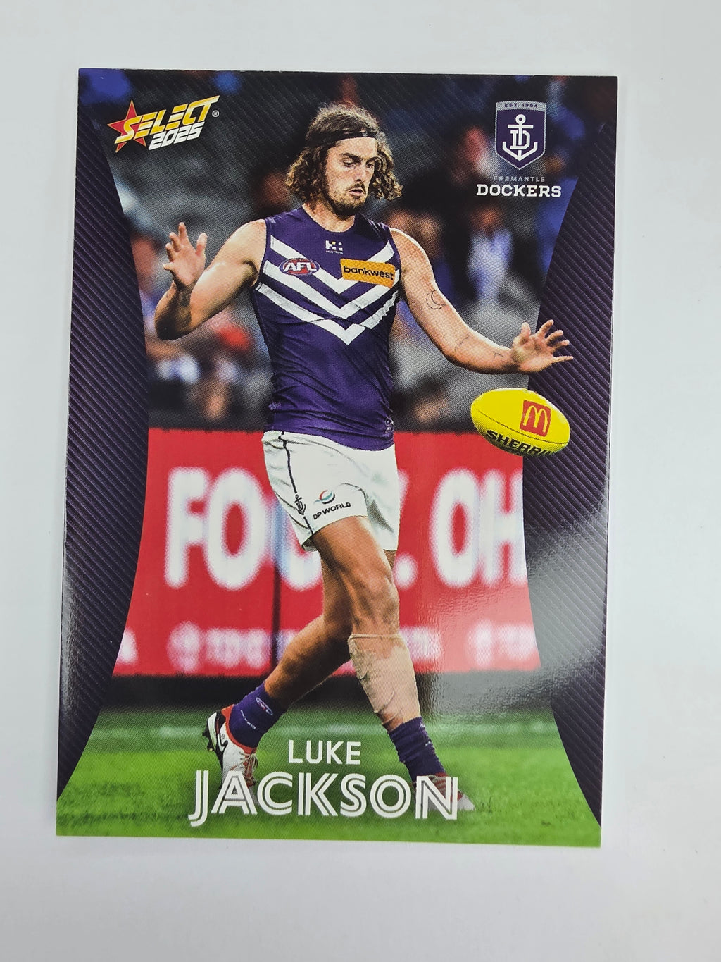 AFL 2025 Footy Stars Base Card #060 Luke Jackson Fremantle Dockers