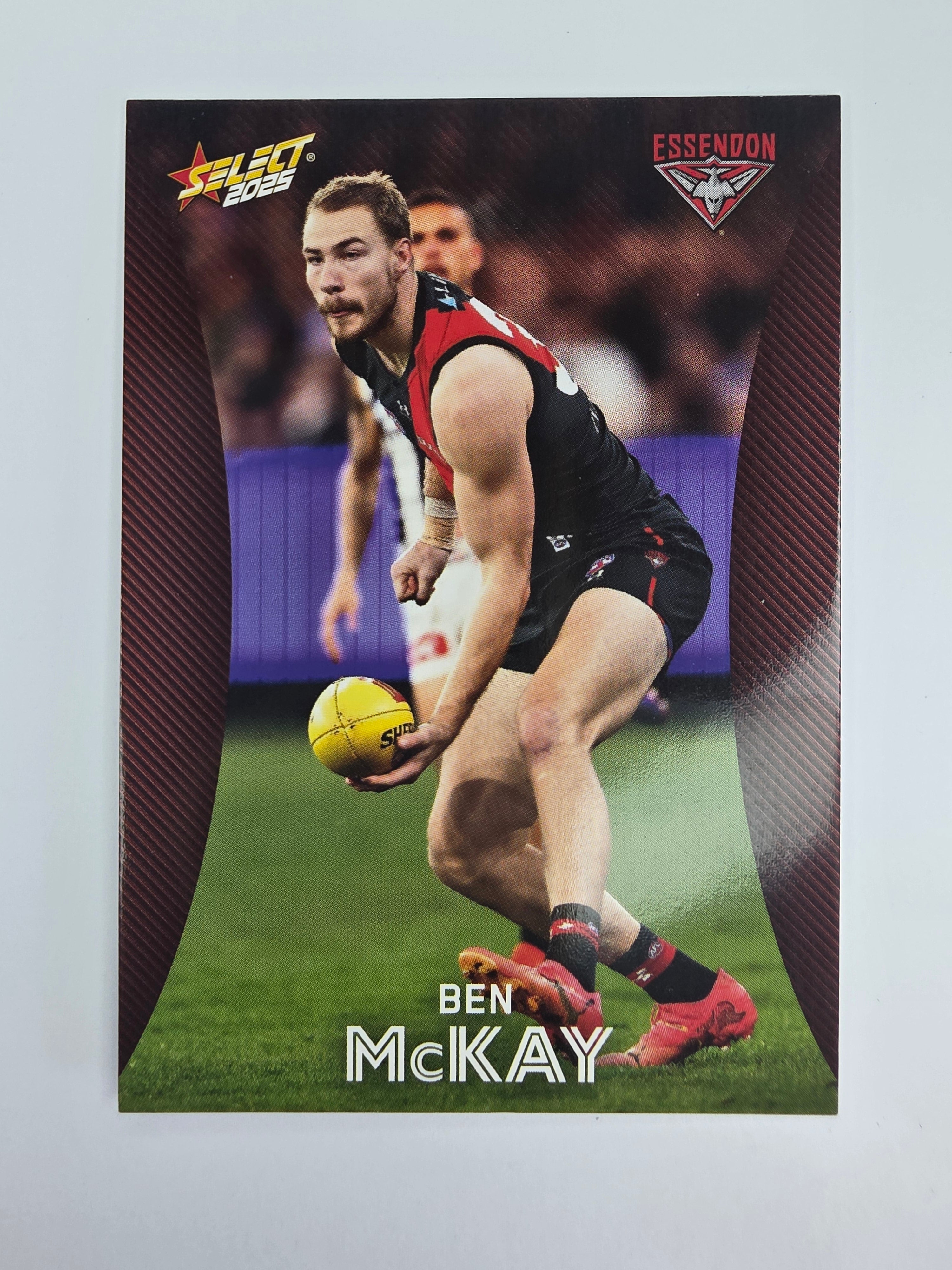 AFL 2025 Footy Stars Base Card #054 Ben McKay Essendon