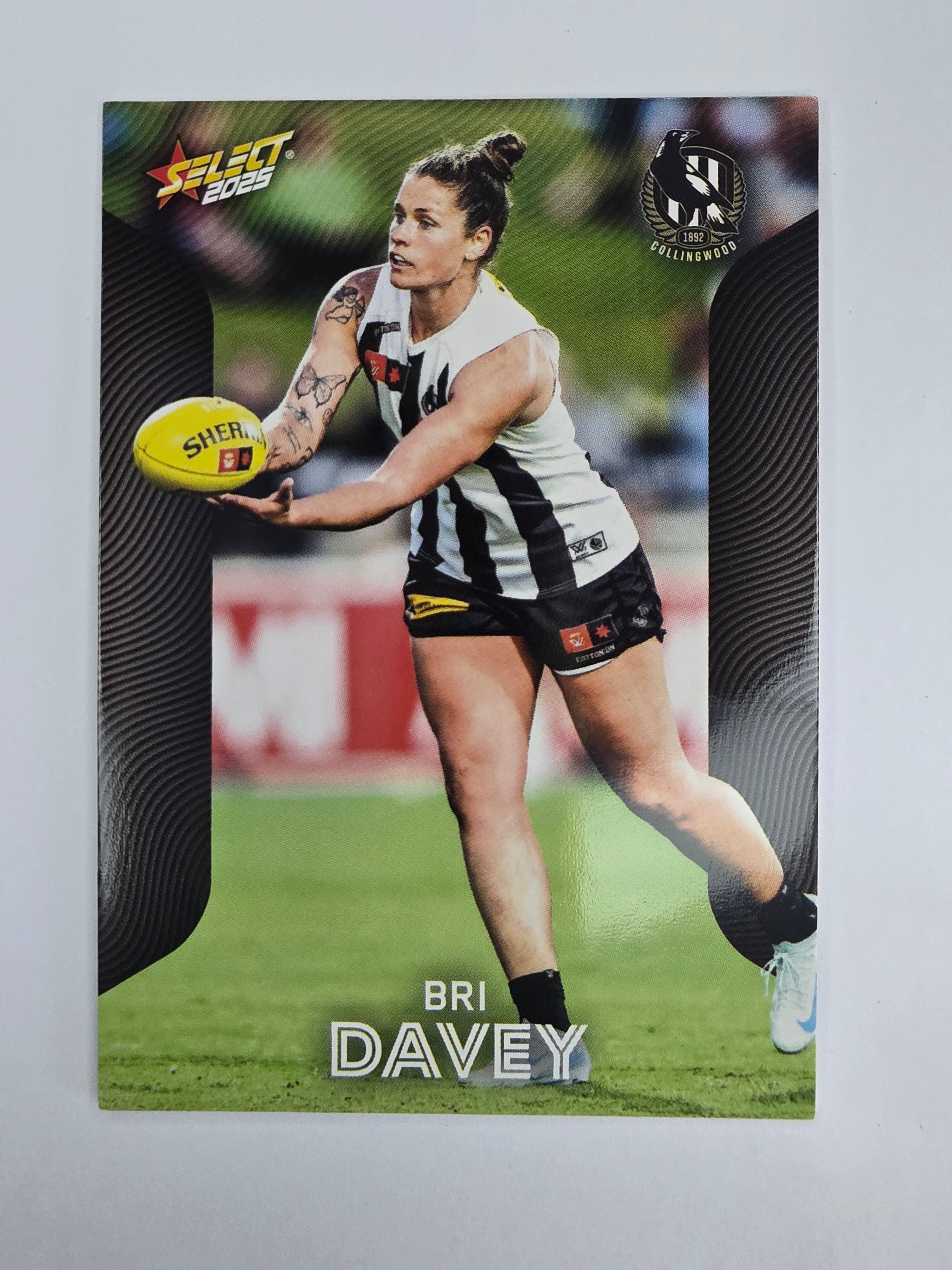 AFL 2025 Footy Stars Base Card #205 Brianna Davey Collingwood Magpies AFLW
