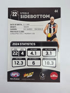 AFL 2025 Footy Stars Base Card #044 Steele Sidebottom Collingwood Magpies