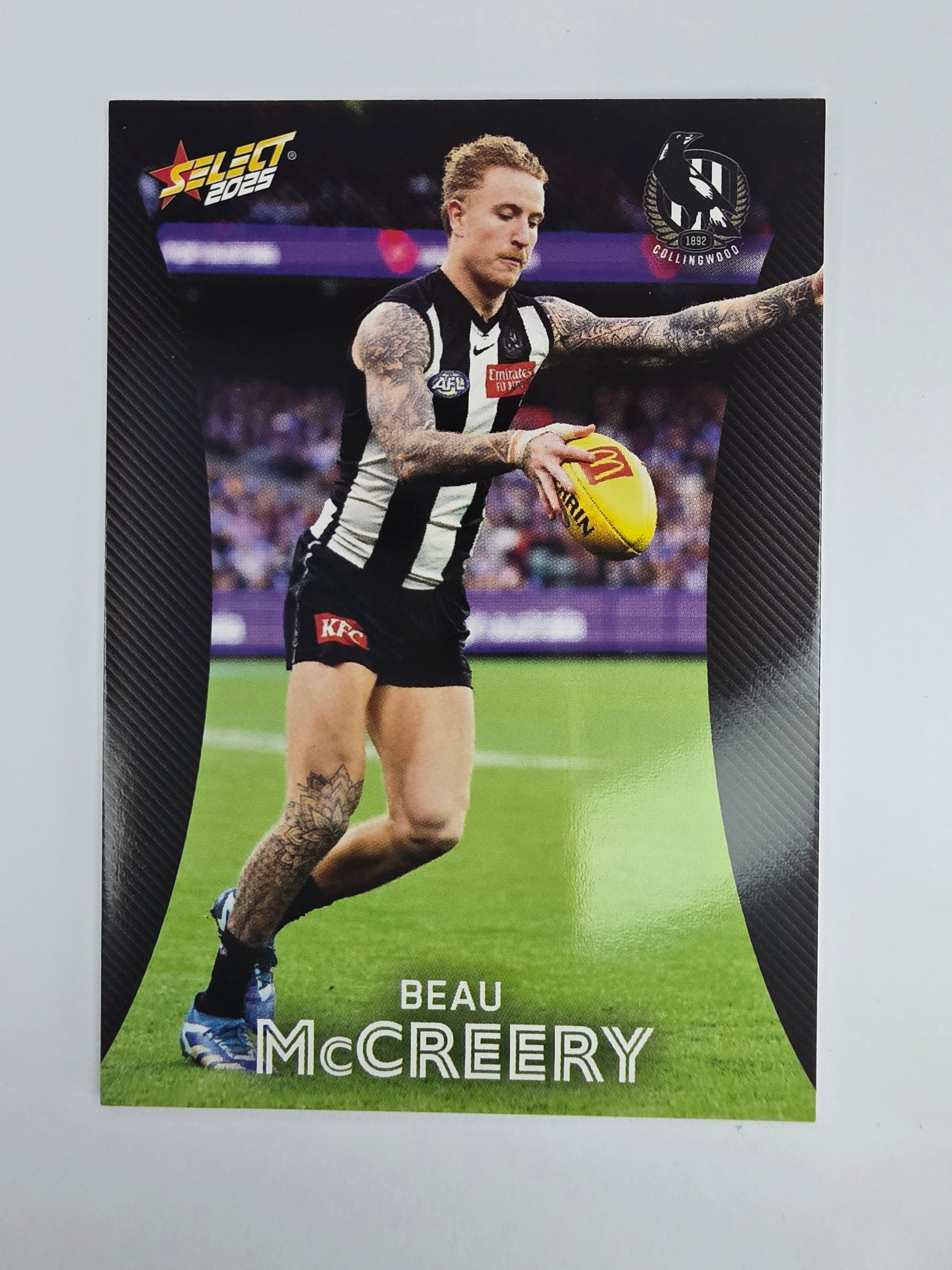 AFL 2025 Footy Stars Base Card #041 Beau McCreery Collingwood Magpies
