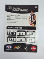 AFL 2025 Footy Stars Base Card #040 Brayden Maynard Collingwood Magpies