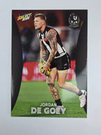 AFL 2025 Footy Stars Base Card #037 Jordan De Goey Collingwood Magpies