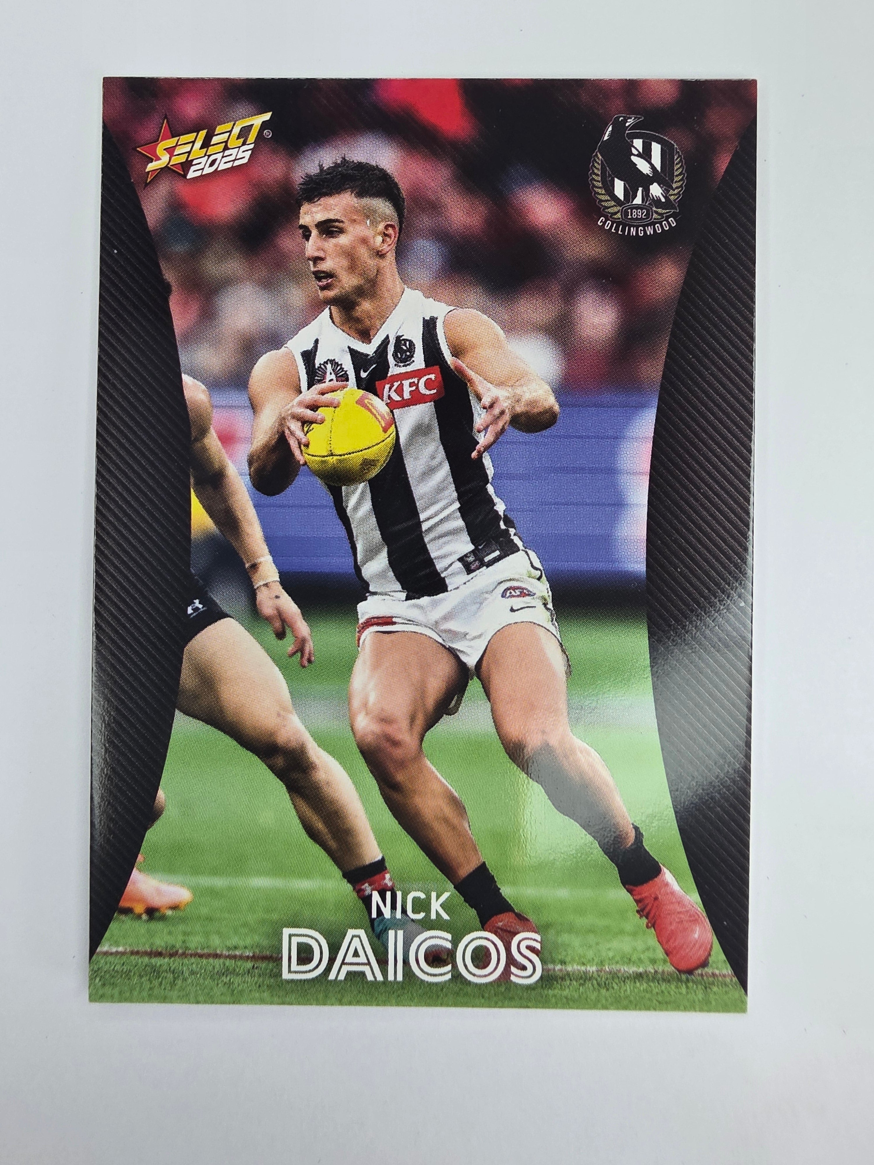 AFL 2025 Footy Stars Base Card #036 Nick Daicos Collingwood Magpies
