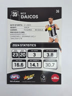 AFL 2025 Footy Stars Base Card #036 Nick Daicos Collingwood Magpies
