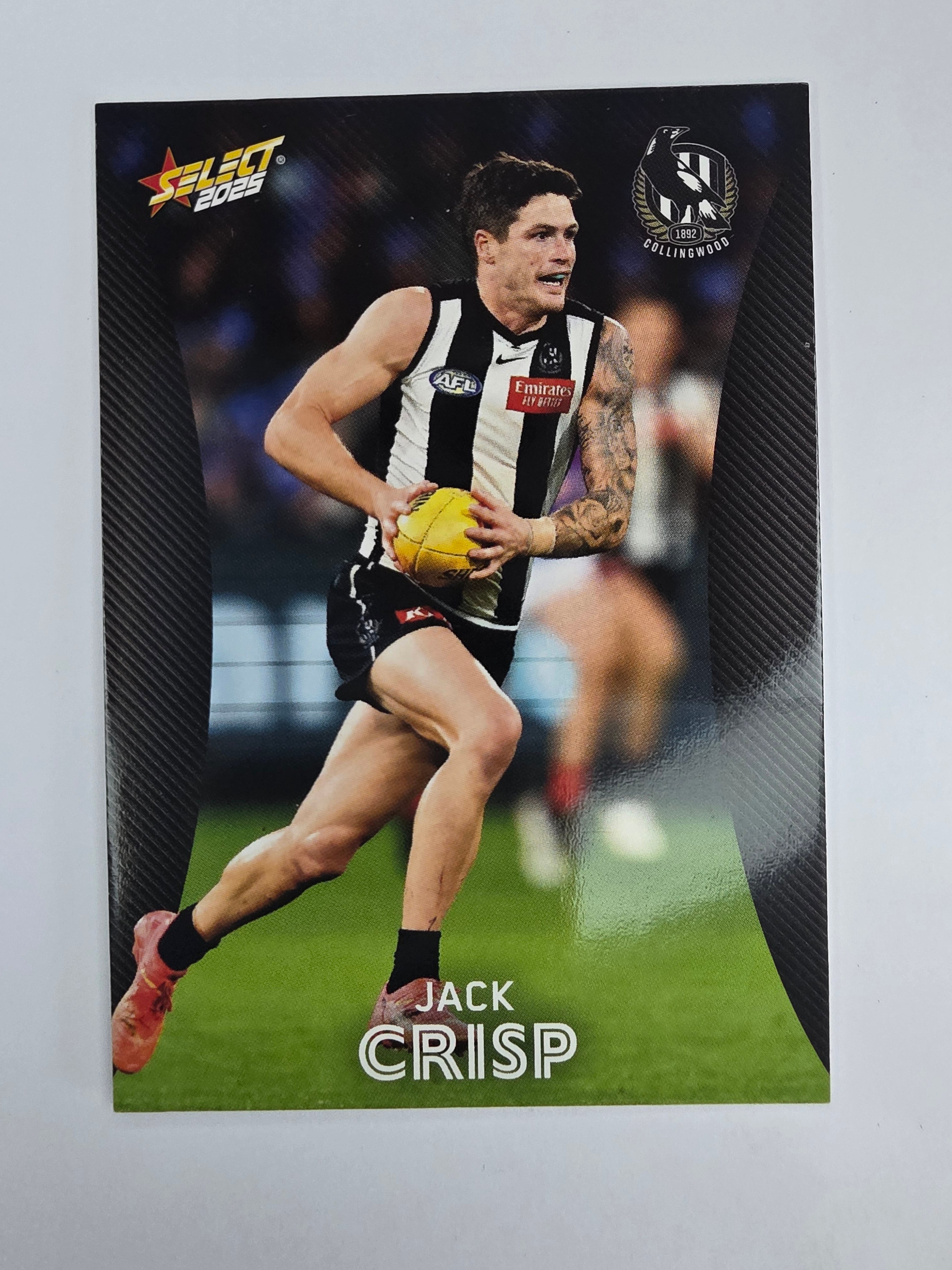 AFL 2025 Footy Stars Base Card #034 Jack Crisp Collingwood Magpies
