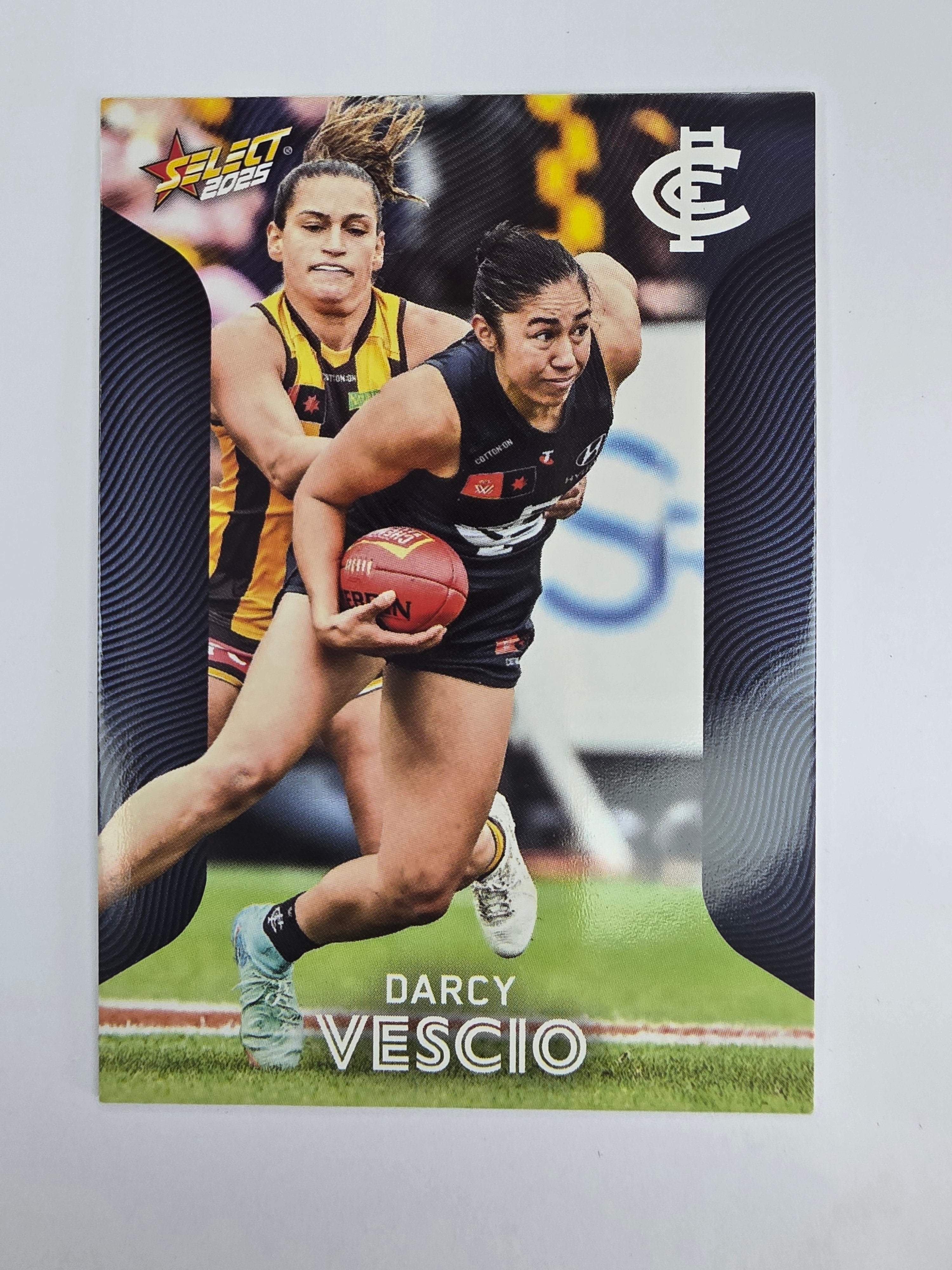 AFL 2025 Footy Stars Base Card #204 Darcy Vescio Carlton Blues AFLW