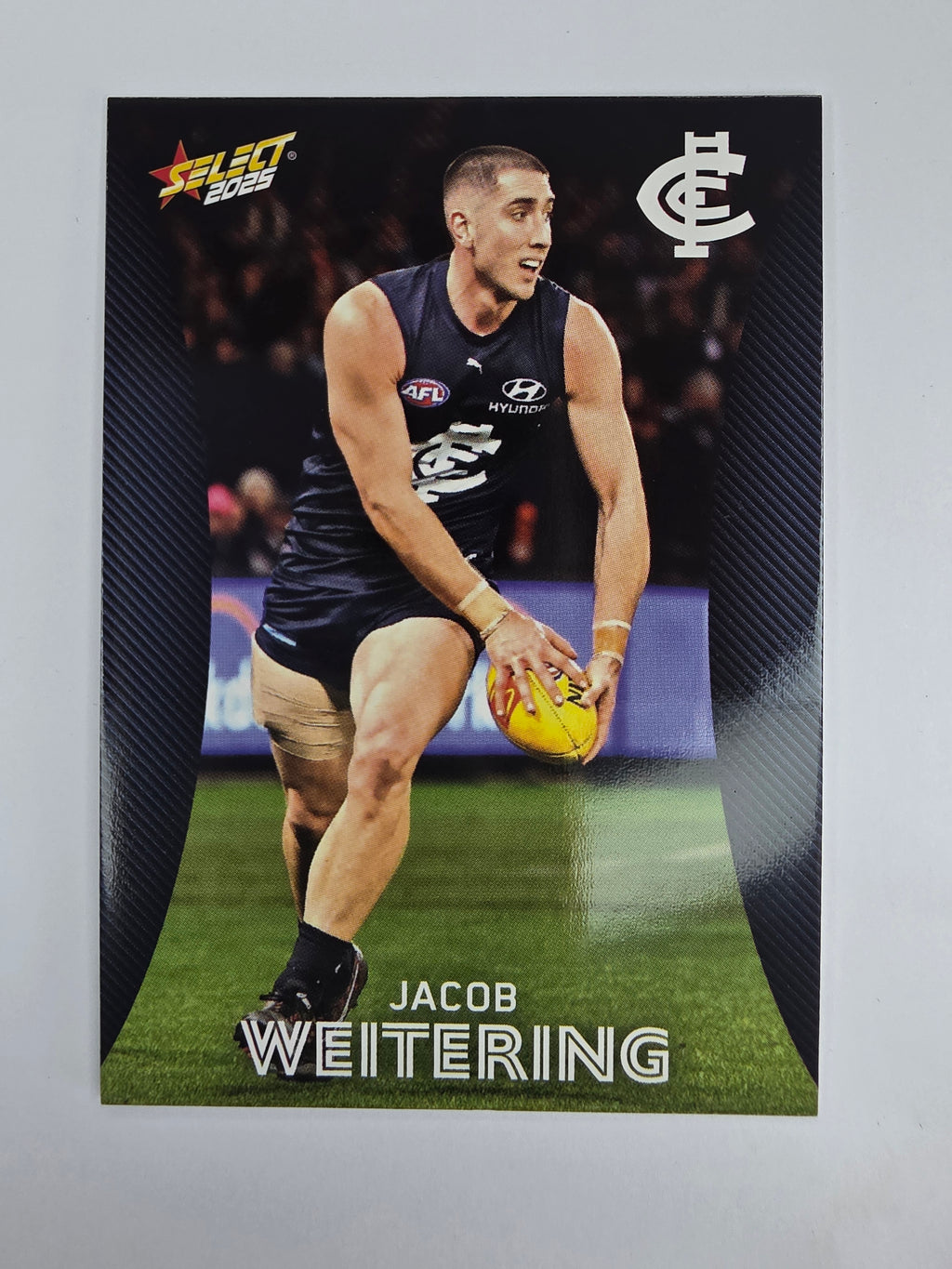 AFL 2025 Footy Stars Base Card #033 Jacob Weitering Carlton Blues