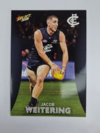 AFL 2025 Footy Stars Base Card #033 Jacob Weitering Carlton Blues