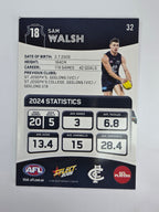 AFL 2025 Footy Stars Base Card #032 Sam Walsh Carlton Blues