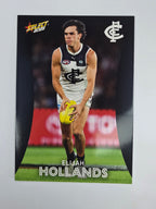 AFL 2025 Footy Stars Base Card #028 Elijah Hollands Carlton Blues
