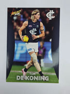 AFL 2025 Footy Stars Base Card #027 Tom De Koning Carlton Blues
