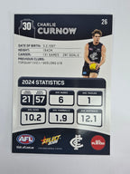 AFL 2025 Footy Stars Base Card #026 Charlie Curnow Carlton Blues