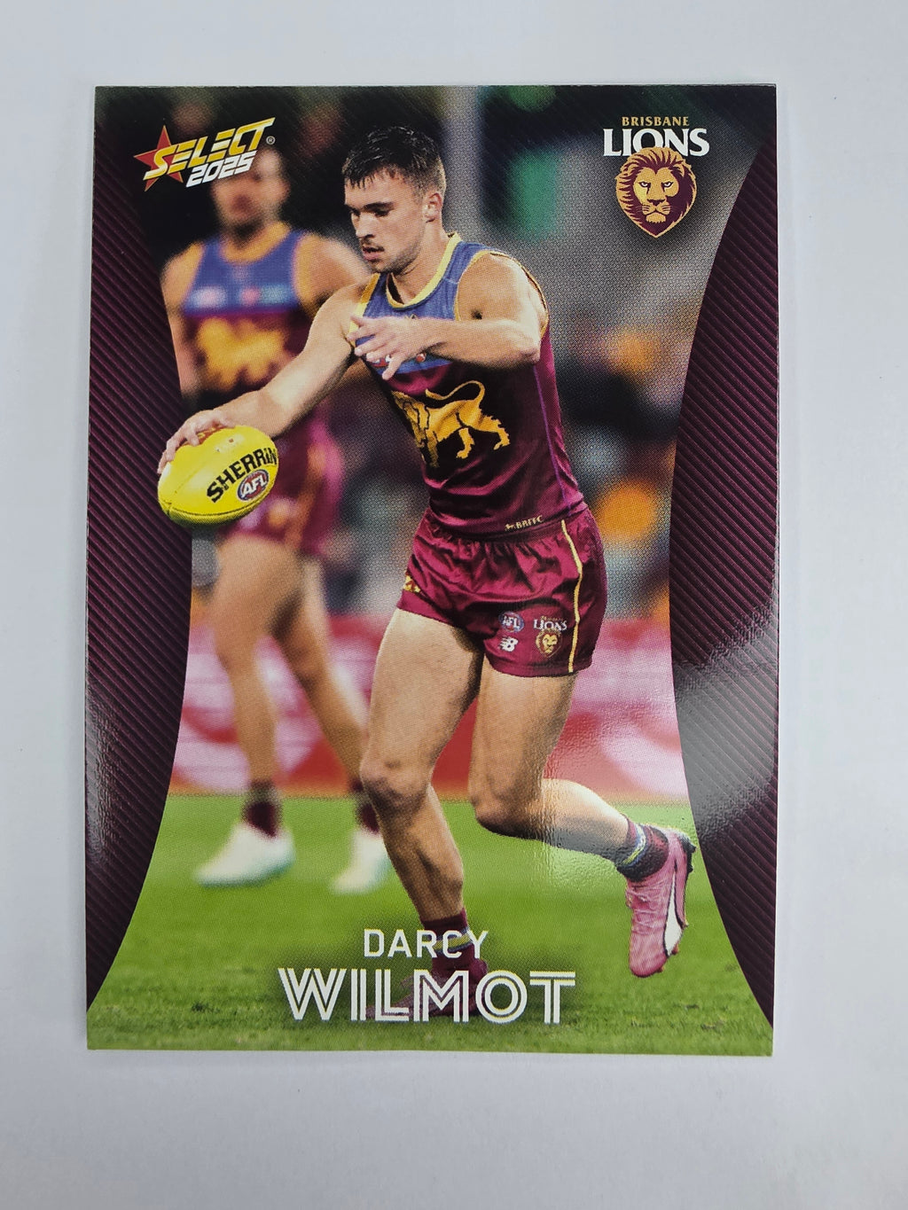 AFL 2025 Footy Stars Base Card #021 Darcy Wilmot Brisbane Lions