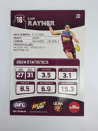 AFL 2025 Footy Stars Base Card #020 Cam Rayner Brisbane Lions