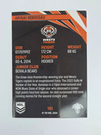NRL 2024 Traders Base Card #151 Apisai Koroisau Wests Tigers