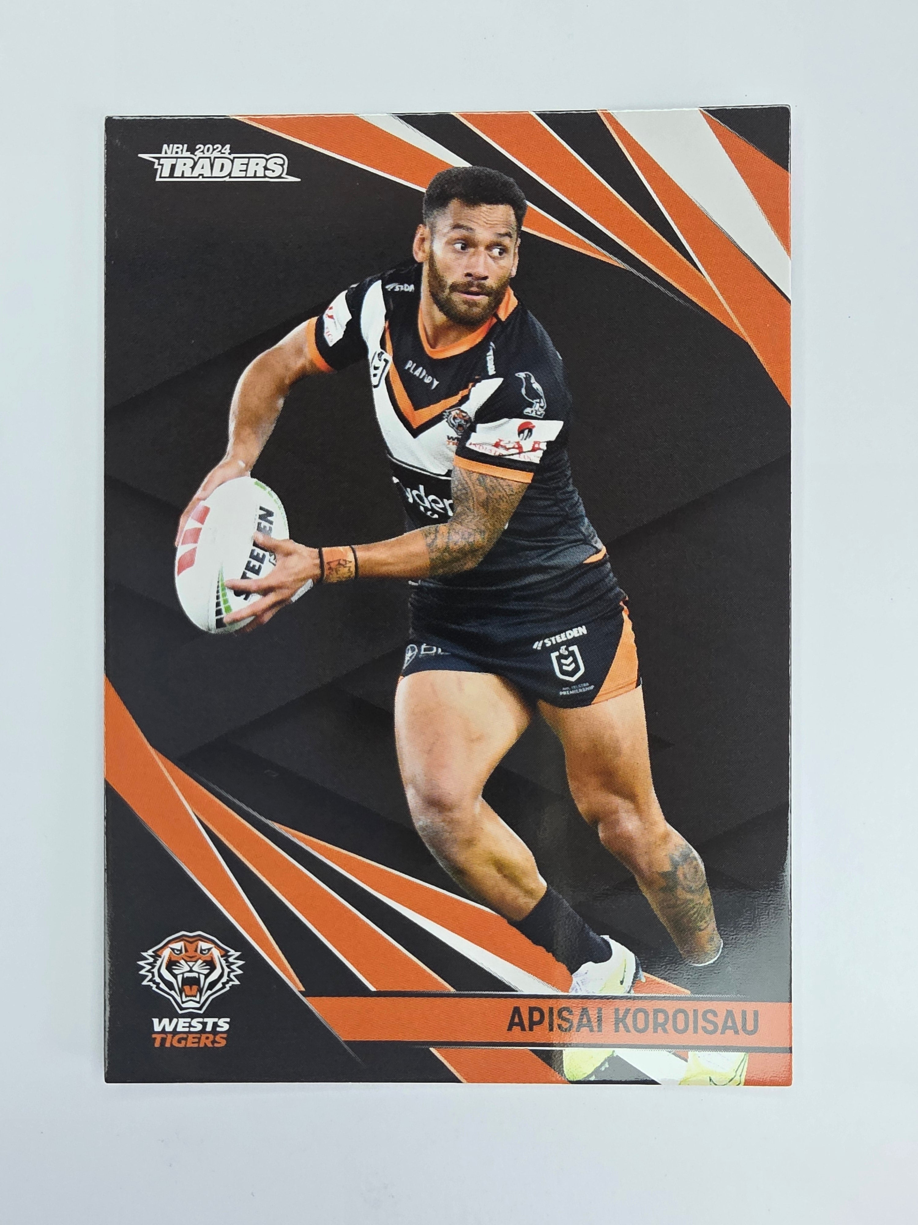 NRL 2024 Traders Base Card #151 Apisai Koroisau Wests Tigers