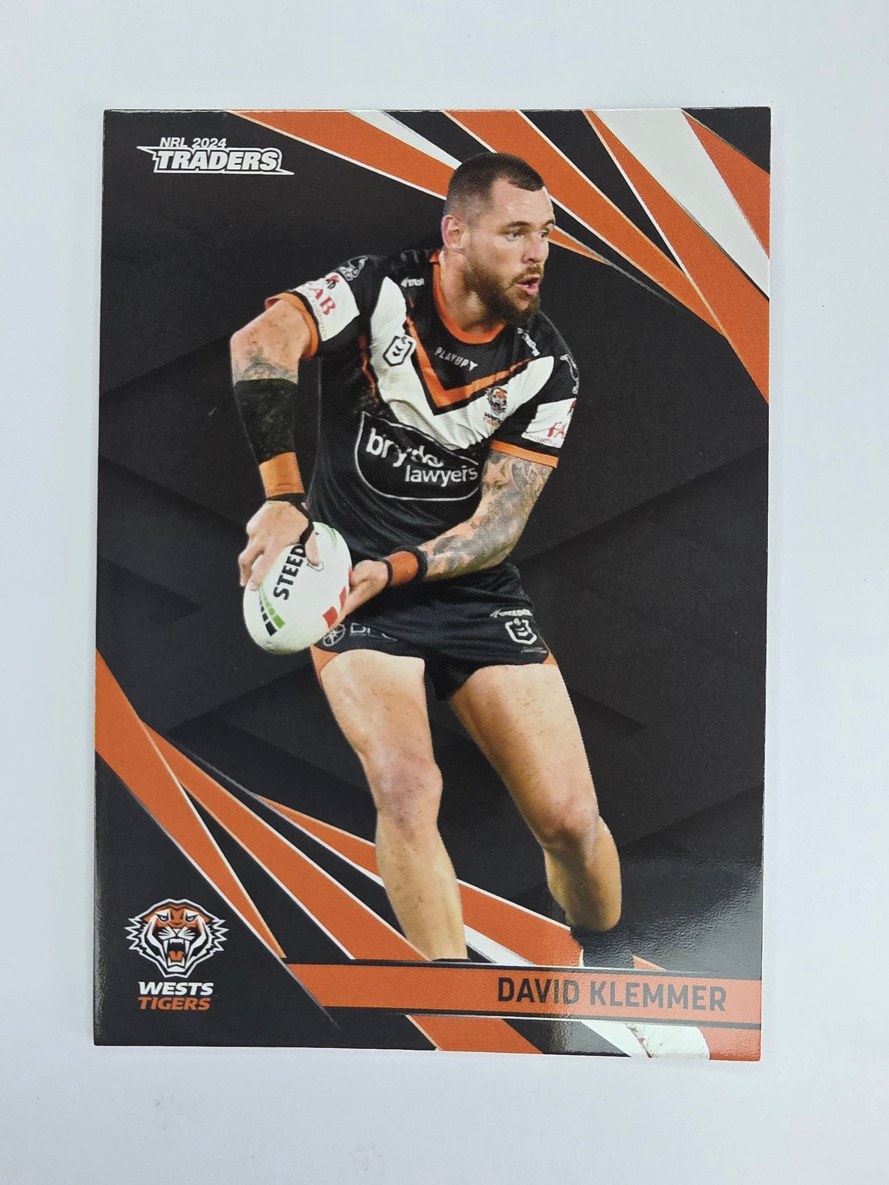 NRL 2024 Traders Base Card #150 David Klemmer Wests Tigers