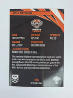 NRL 2024 Traders Base Card #146 John Bateman Wests Tigers