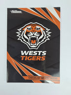 NRL 2024 Traders Base Card #145 Wests Tigers Checklist Wests Tigers