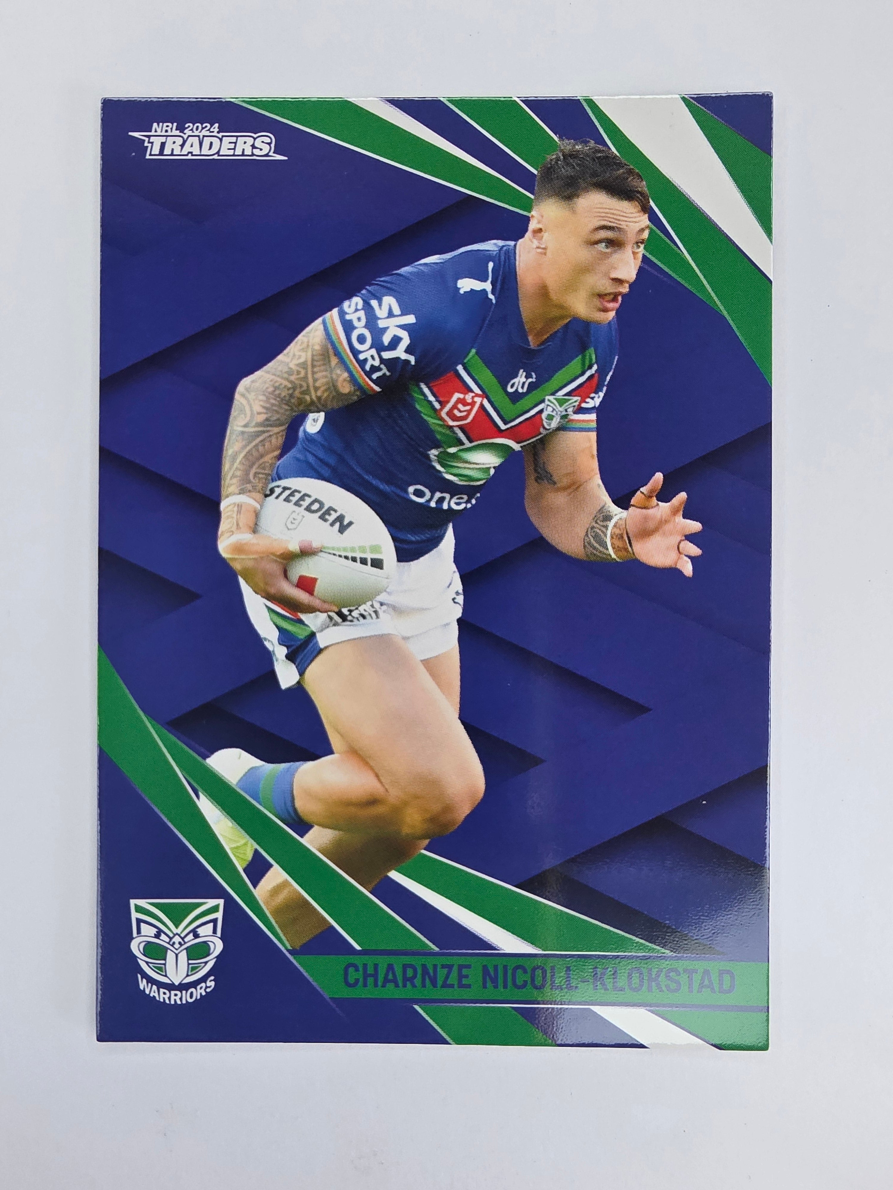 NRL 2024 Traders Base Card #143 Charnze Nicoll-Klokstad New Zealand Warriors