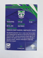 NRL 2024 Traders Base Card #141 Shaun Johnson New Zealand Warriors