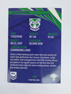 NRL 2024 Traders Base Card #139 Jackson Ford New Zealand Warriors