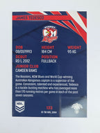NRL 2024 Traders Base Card #133 James Tedesco Sydney Roosters