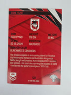 NRL 2024 Traders Base Card #121 Ben Hunt St George Illawarra Dragons