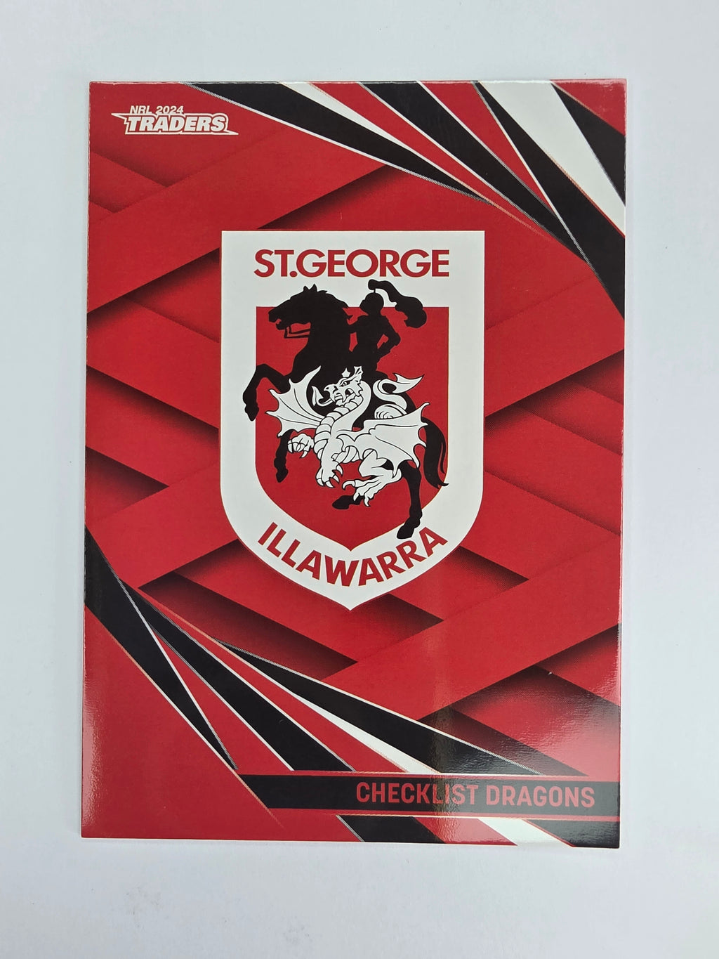 NRL 2024 Traders Base Card #118 Dragons Checklist St George Illawarra Dragons