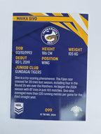 NRL 2024 Traders Base Card #099 Maika Sivo Parramatta Eels
