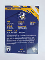 NRL 2024 Traders Base Card #096 Ryan Matterson Parramatta Eels