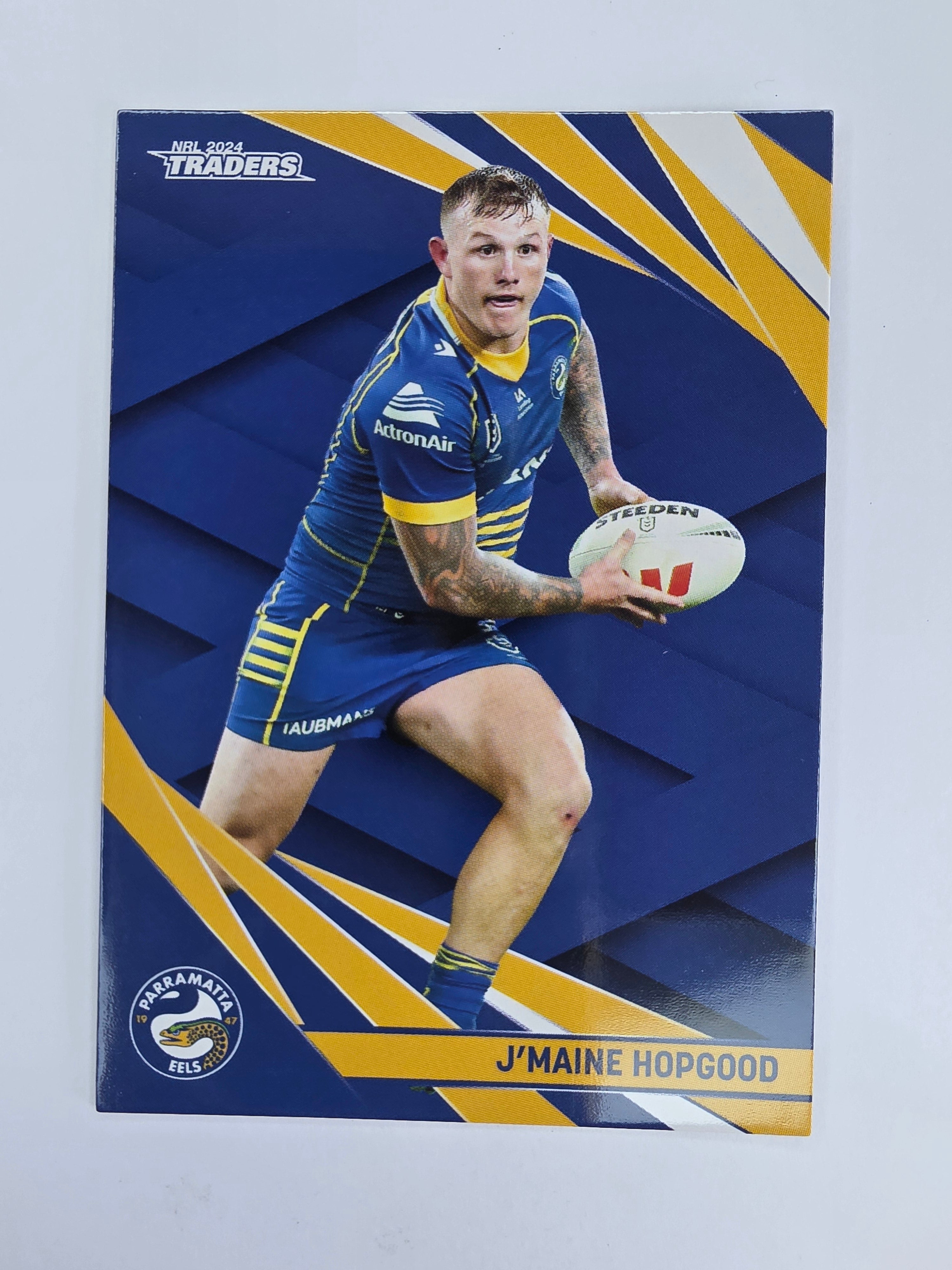 NRL 2024 Traders Base Card #095 J’maine Hopgood Parramatta Eels
