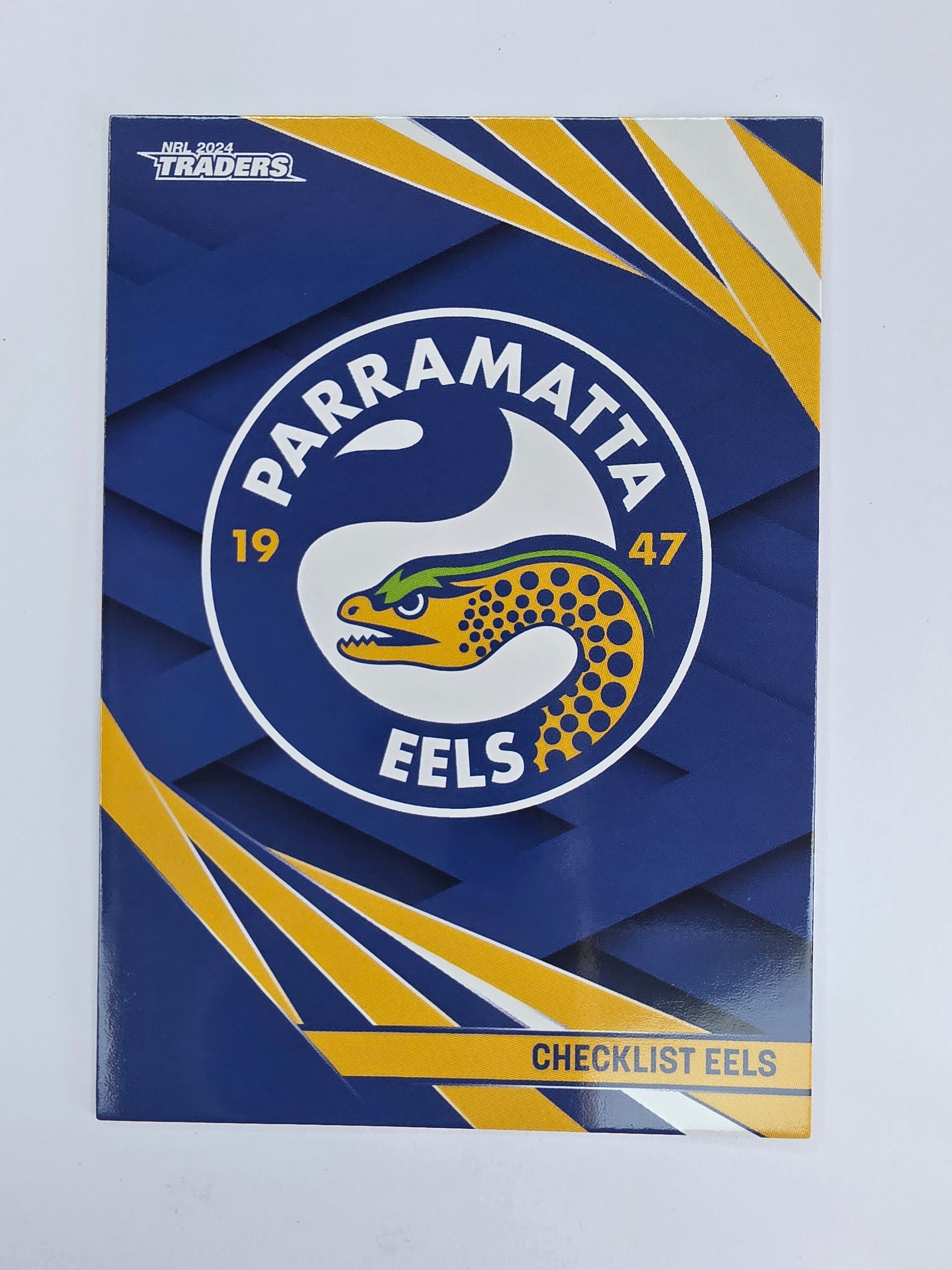 NRL 2024 Traders Base Card #091 Eels Checklist Parramatta Eels