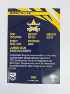 NRL 2024 Traders Base Card #088 Murray Taulagi North Queensland Cowboys