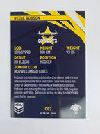 NRL 2024 Traders Base Card #087 Reece Robson North Queensland Cowboys