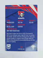 NRL 2024 Traders Base Card #074 Bradman Best Newcastle Knights