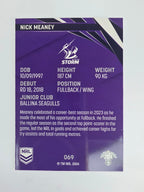 NRL 2024 Traders Base Card #069 Nick Meaney Melbourne Storm