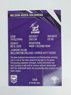 NRL 2024 Traders Base Card #065 Nelson Asofa-Solomona Melbourne Storm