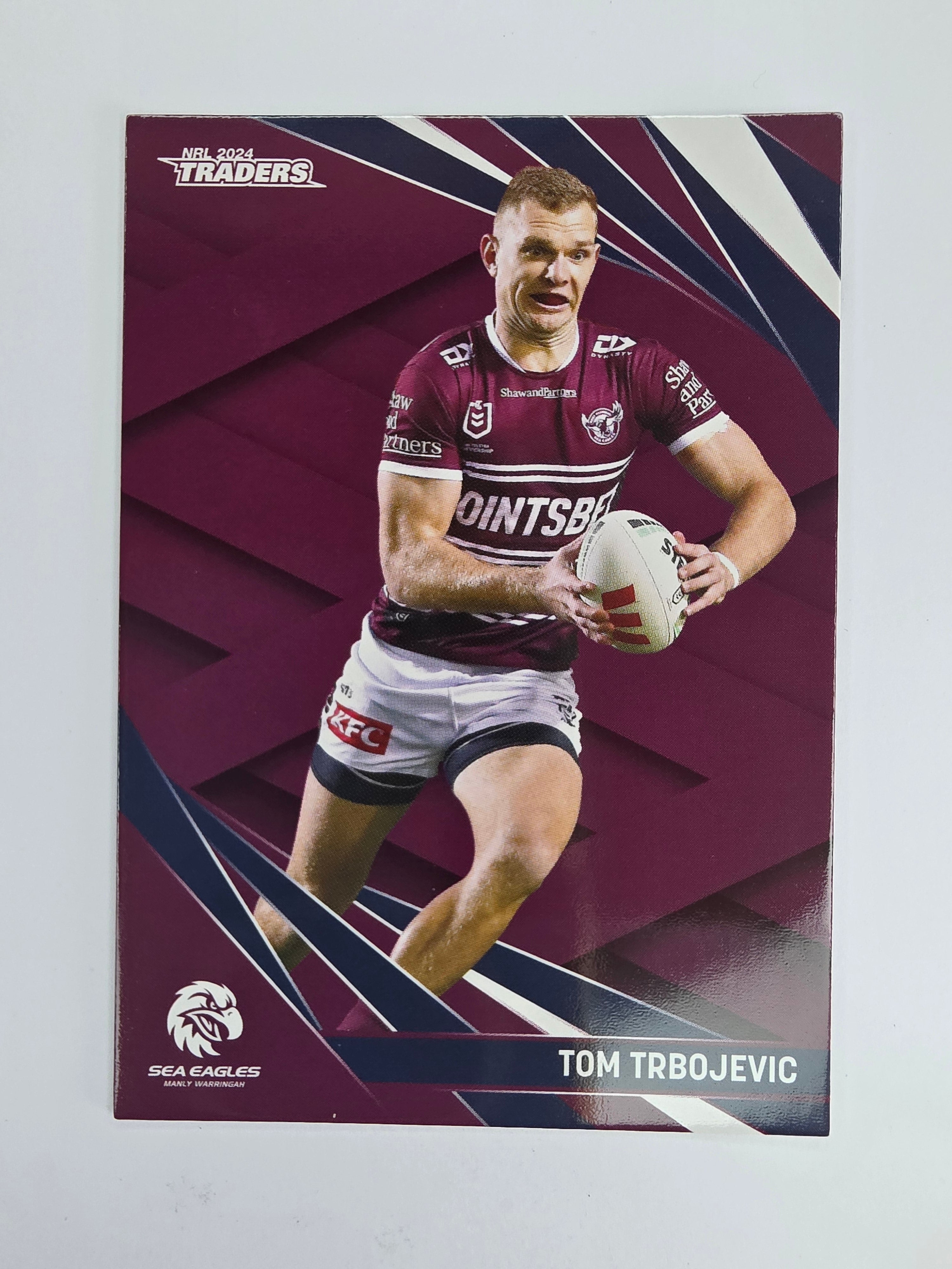 NRL 2024 Traders Base Card #063 Tom Trbojevic Manly Warringah Sea Eagles