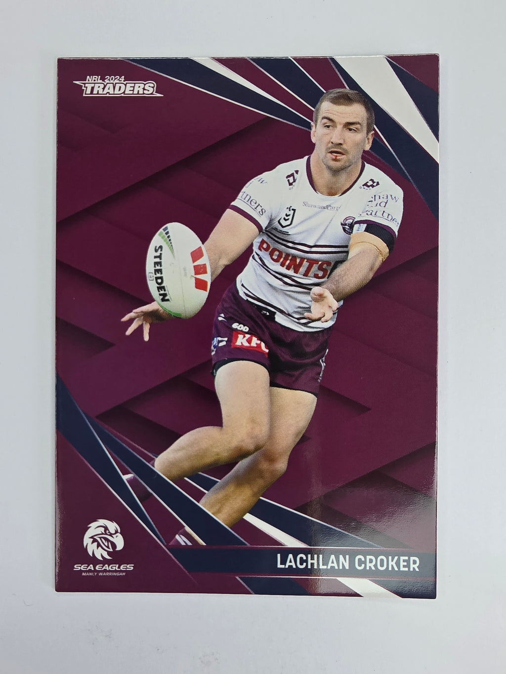 NRL 2024 Traders Base Card #057 Lachlan Croker Manly Warringah Sea Eagles