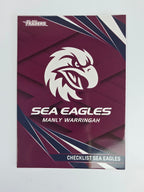 NRL 2024 Traders Base Card #055 Sea Eagles Checklist Manly Warringah Sea Eagles