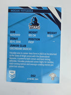 NRL 2024 Traders Base Card #052 Moeaki Fotuaika Gold Coast Titans