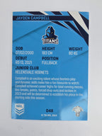 NRL 2024 Traders Base Card #048 Jayden Campbell Gold Coast Titans